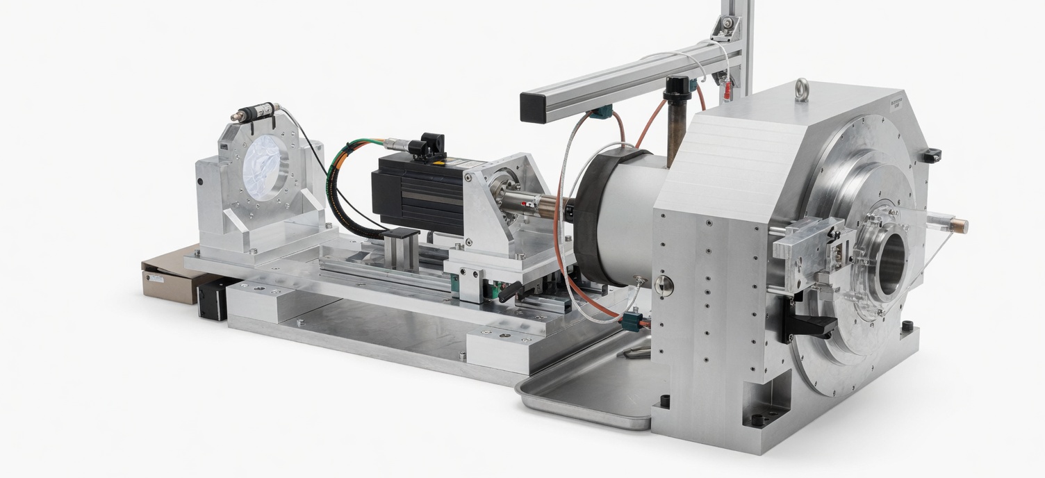 Single test rig with friction torque measurement